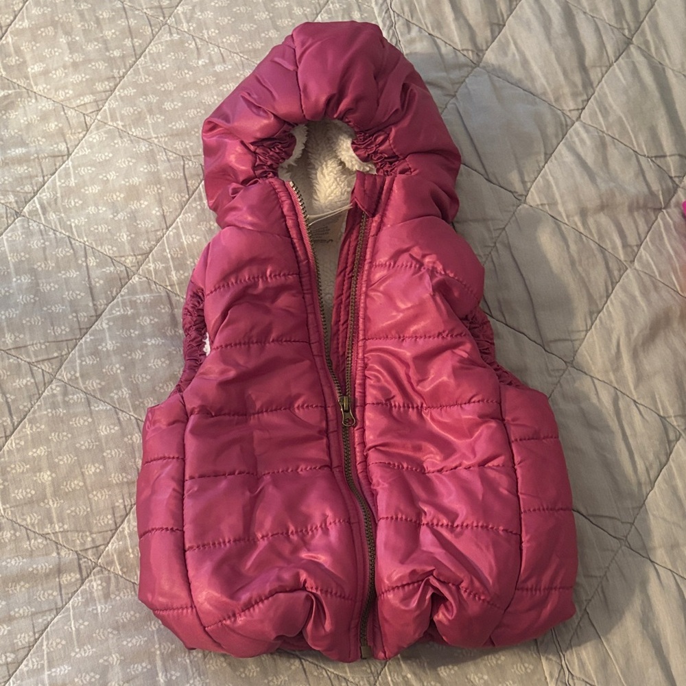 First Impressions Fuchsia Puffer Vest